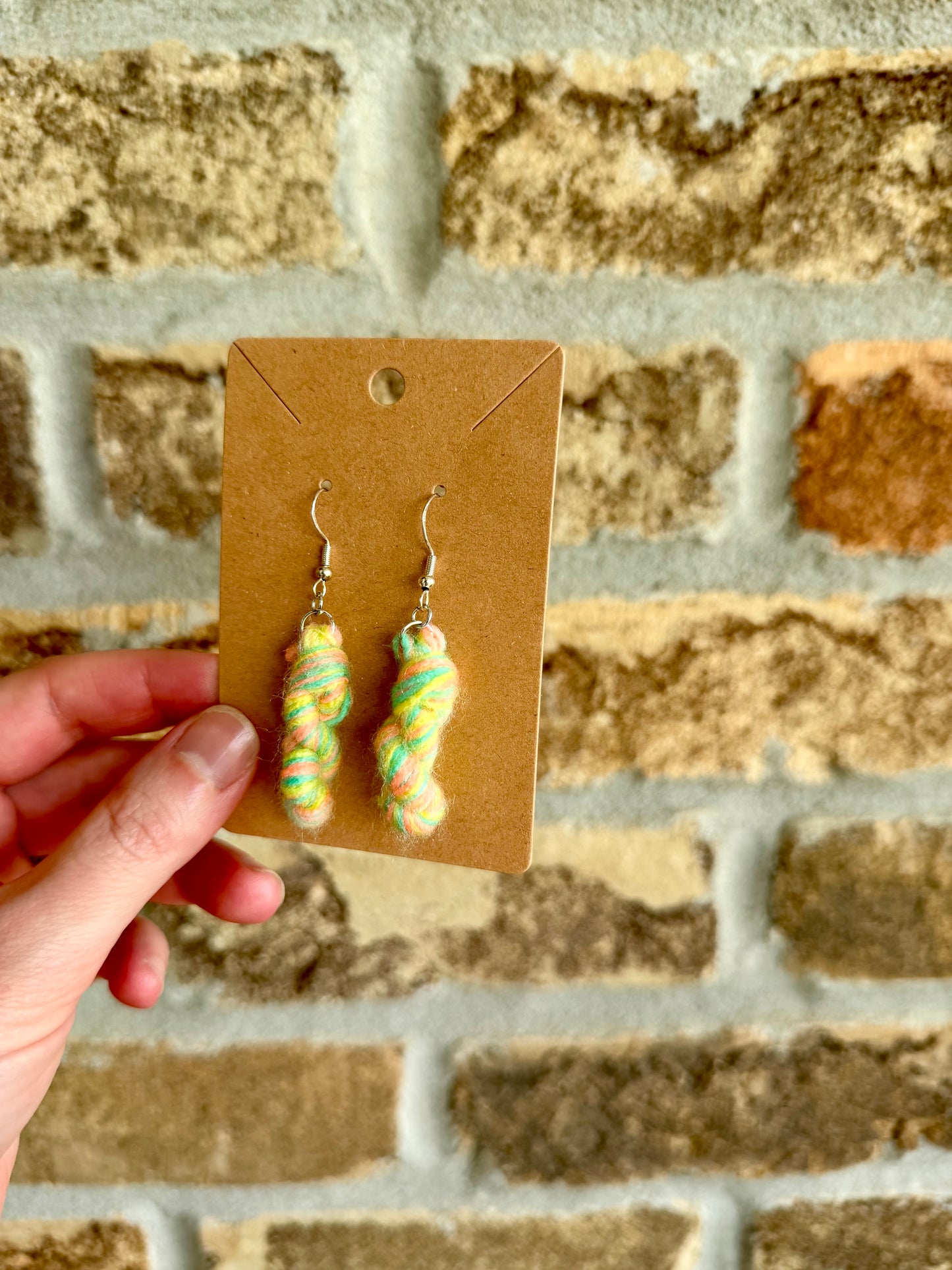 Handmade Skein | Cake Dangle | Yarn Earrings | Crochet Earrings