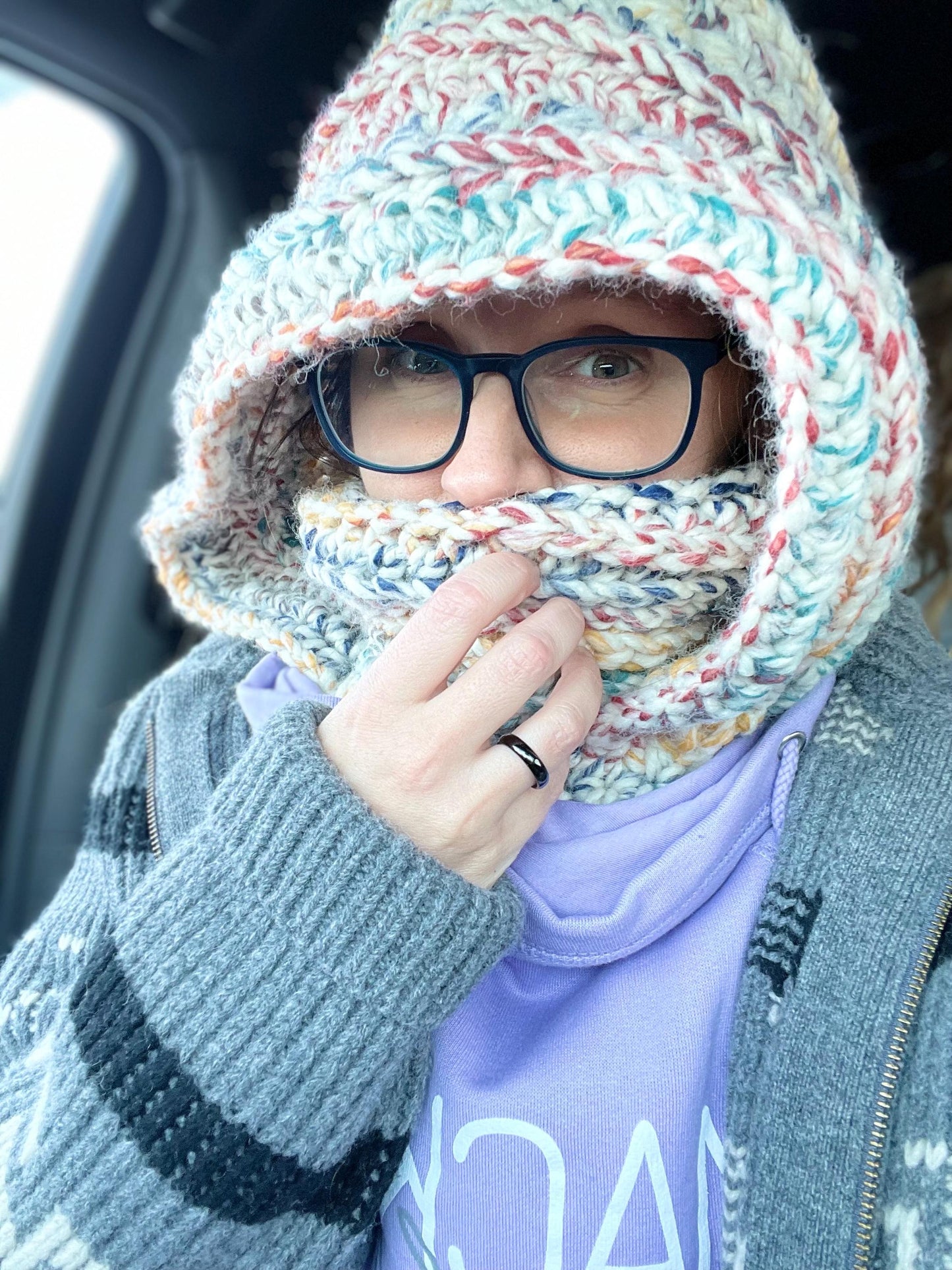 CUSTOM MADE TO ORDER Handmade Crochet Cowl with Hood