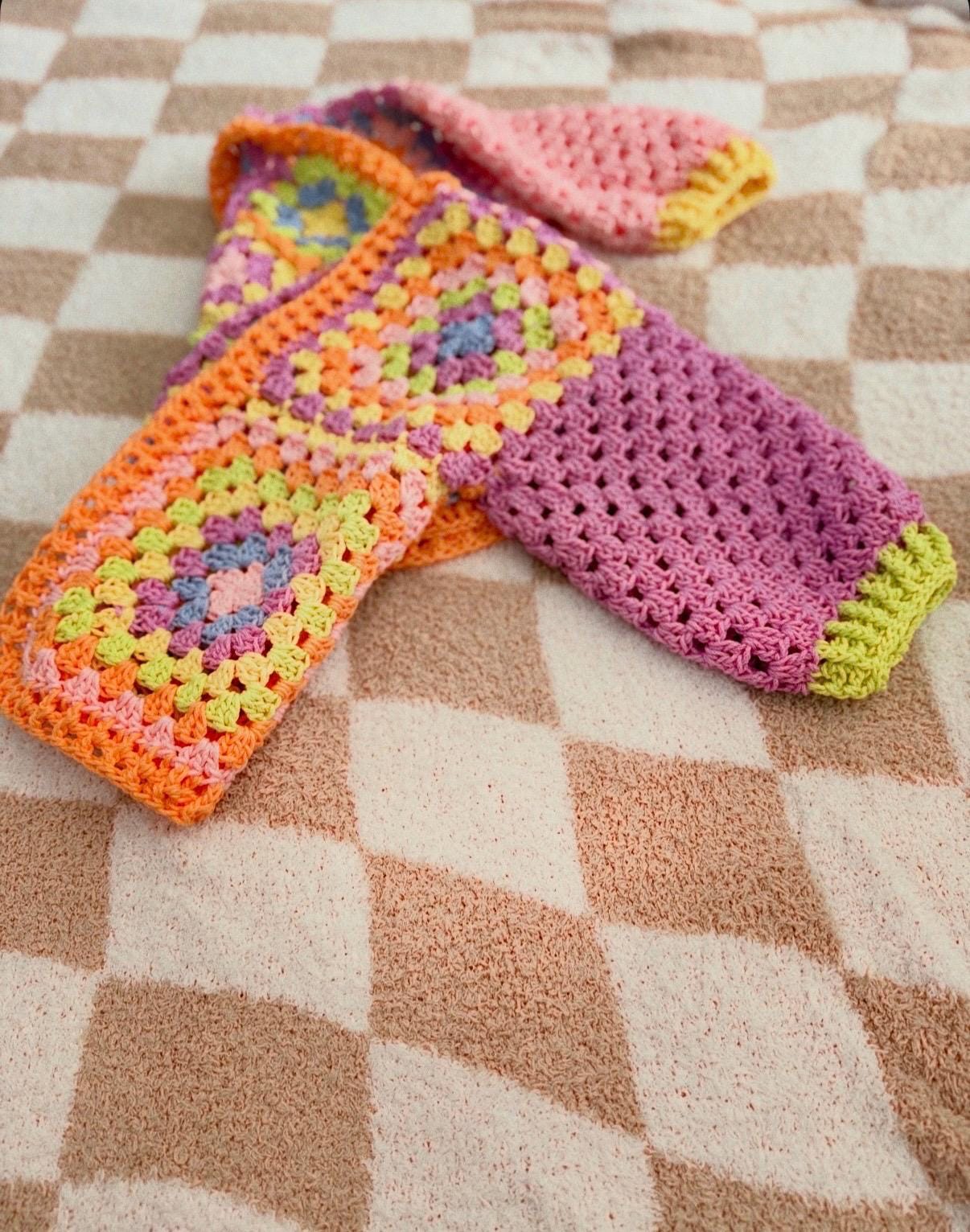 Children’s Handmade Crochet Granny Square Cardigan Size 4t-5t