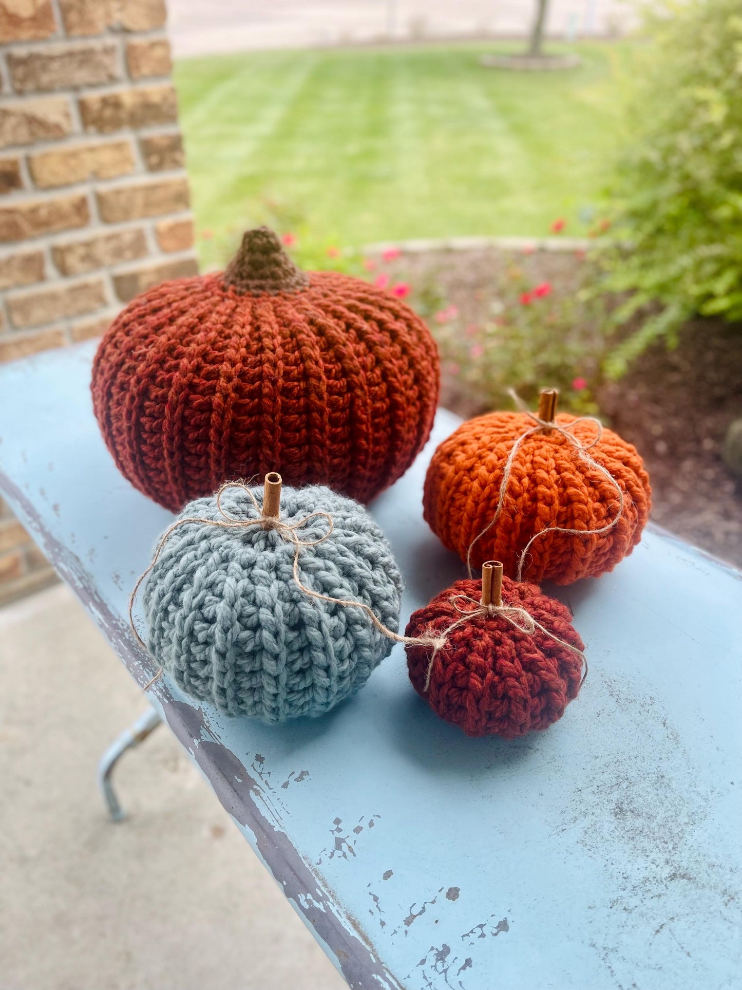CROCHET PATTERN | Pumpkin Patch Crochet 4-in-1 Pattern | Fall Decor Pumpkin | Downloadable PDF | Pumpkin Halloween | Thanksgiving | Decor