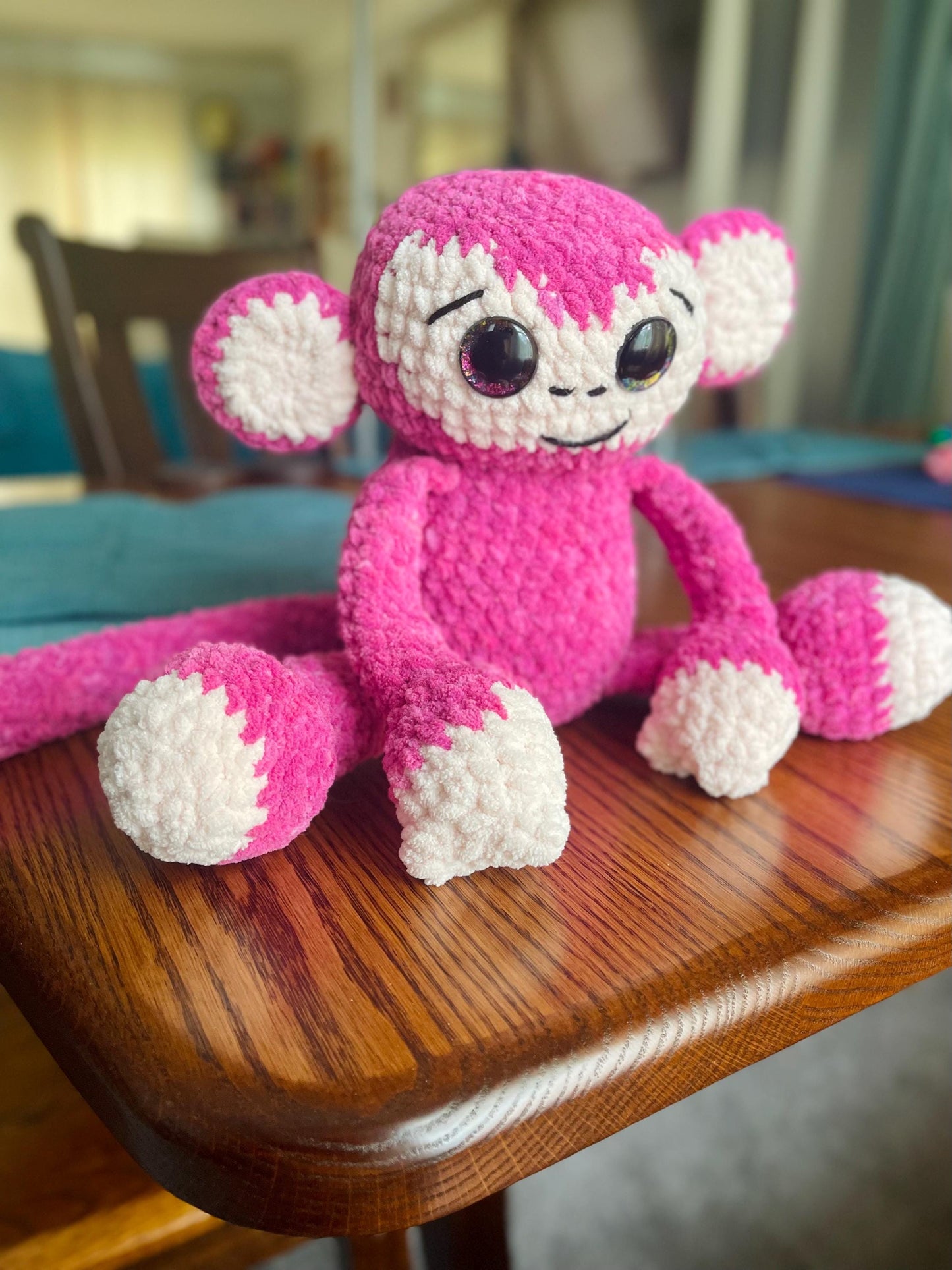 Handmade Crochet Monkey Plushie Amigurumi Cute Monkey Primate Plush