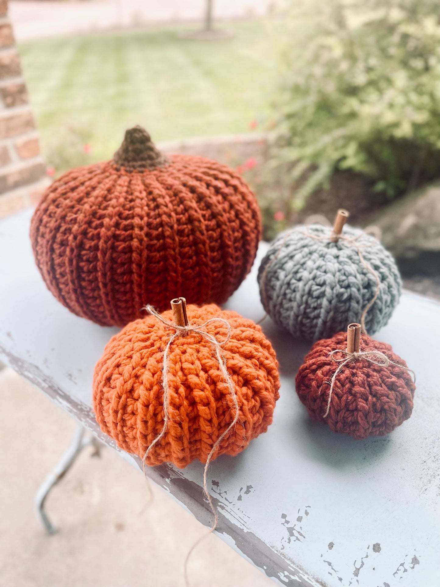 CROCHET PATTERN | Pumpkin Patch Crochet 4-in-1 Pattern | Fall Decor Pumpkin | Downloadable PDF | Pumpkin Halloween | Thanksgiving | Decor