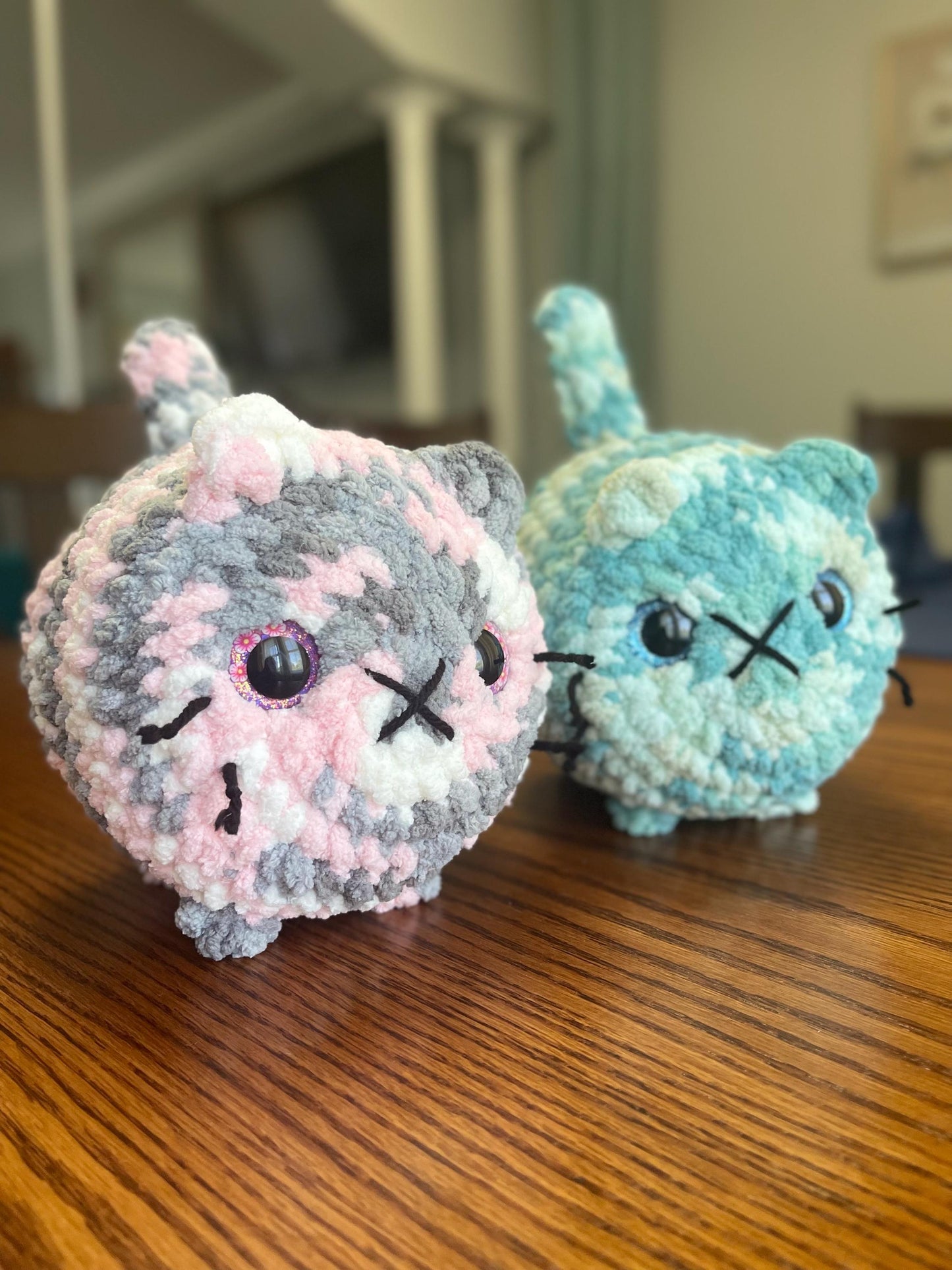 CUSTOM Made To Order Handmade Crochet Loaf Cat Amigurumi Stuffed Animal Chonky Chunky Kitty Cat Plush Plushie