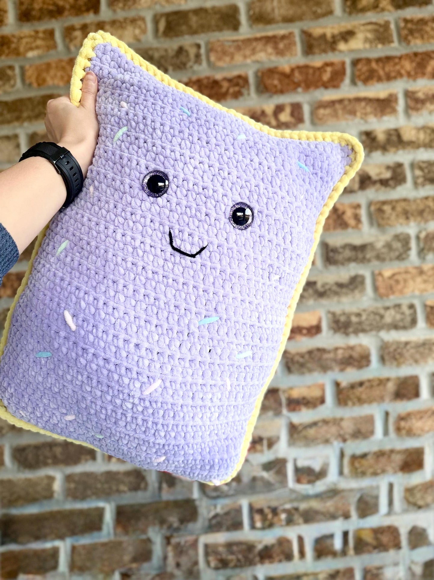 CUSTOM MADE TO ORDER Cozy Crochet Poptart Pillow Decor
