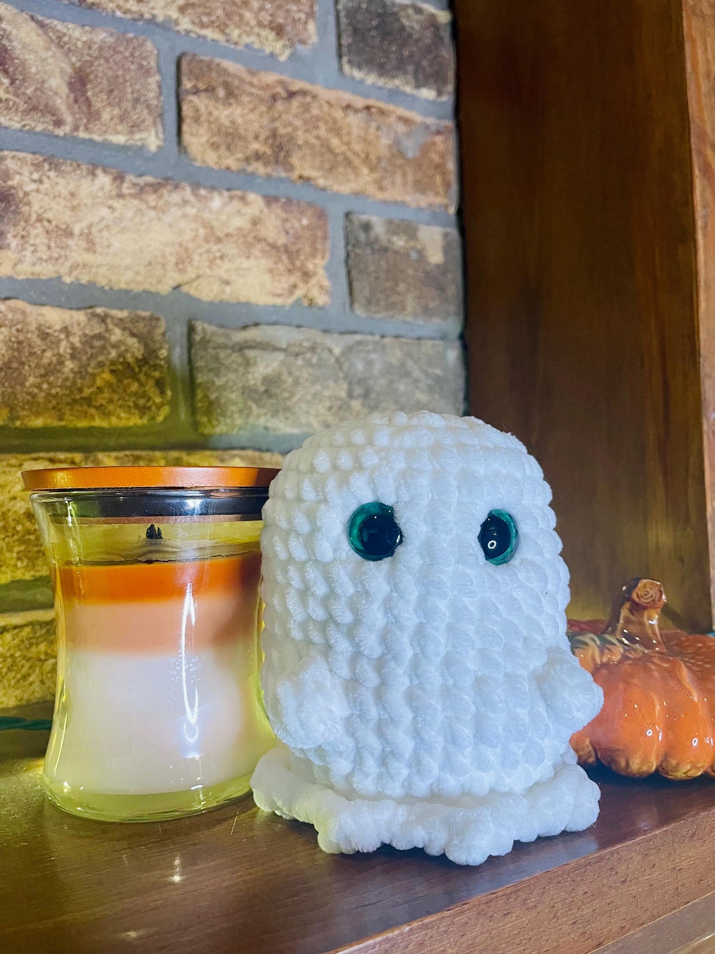 CUSTOM Halloween Handmade Crochet Amigurumi Stuffed Ghost Plushie