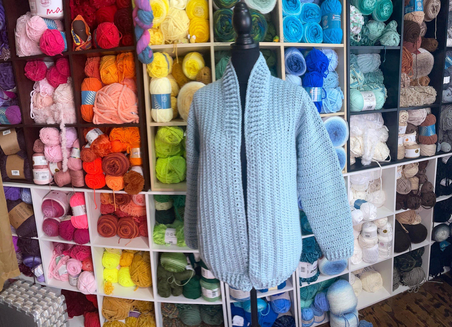 CUSTOM Made To Order Handmade Crochet Wool Blend Cardigan