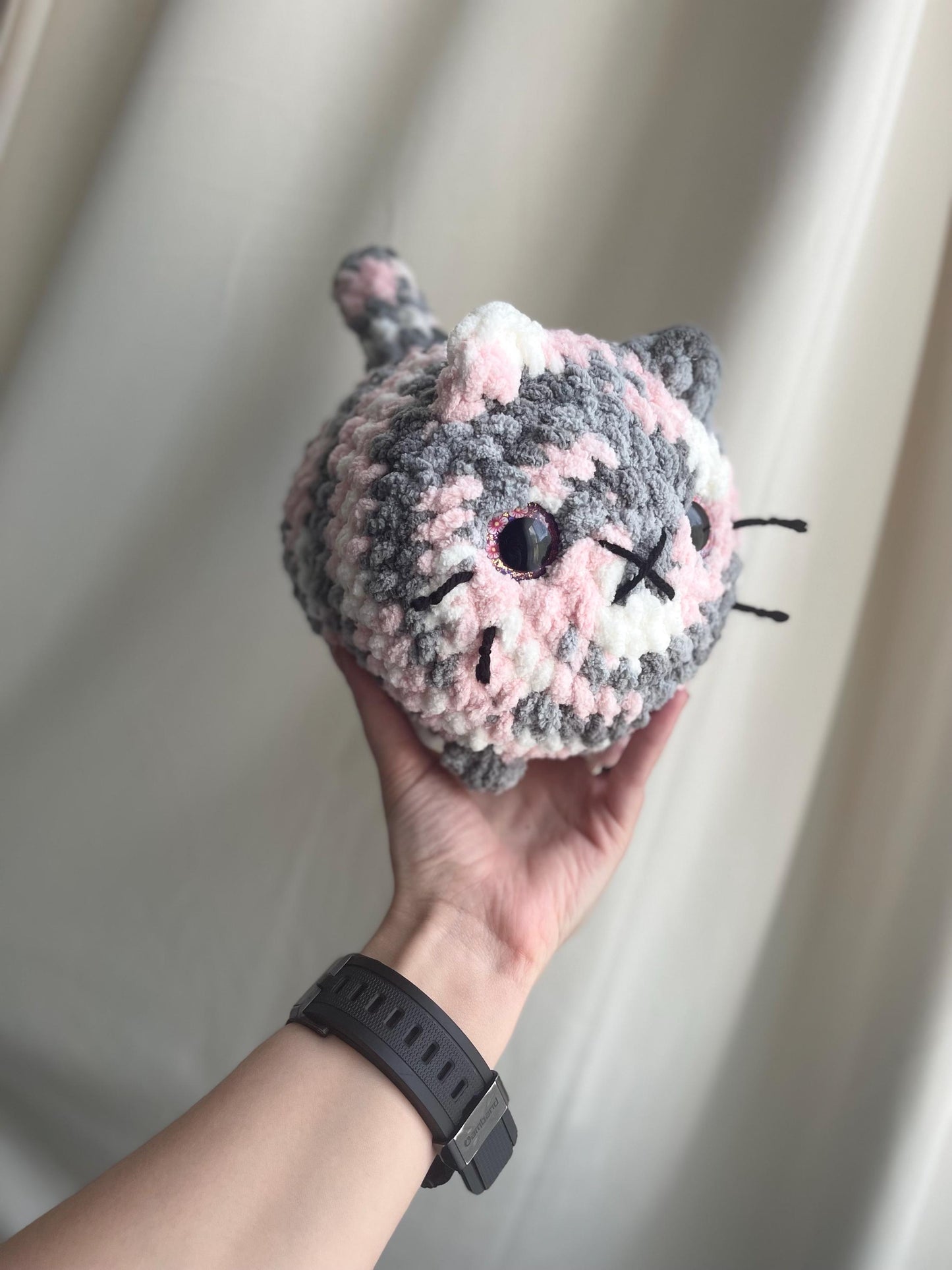 CUSTOM Made To Order Handmade Crochet Loaf Cat Amigurumi Stuffed Animal Chonky Chunky Kitty Cat Plush Plushie