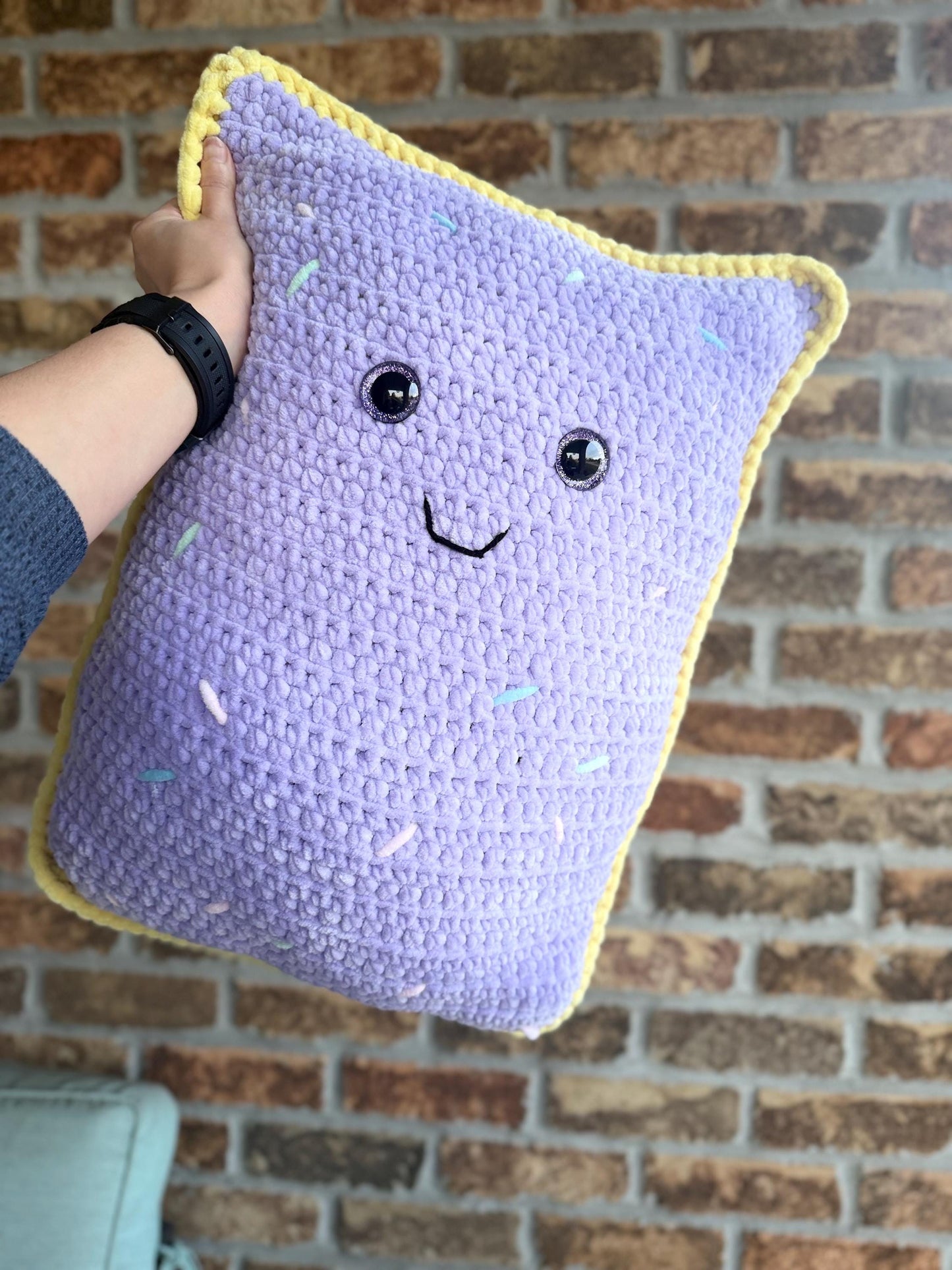 CUSTOM MADE TO ORDER Cozy Crochet Poptart Pillow Decor