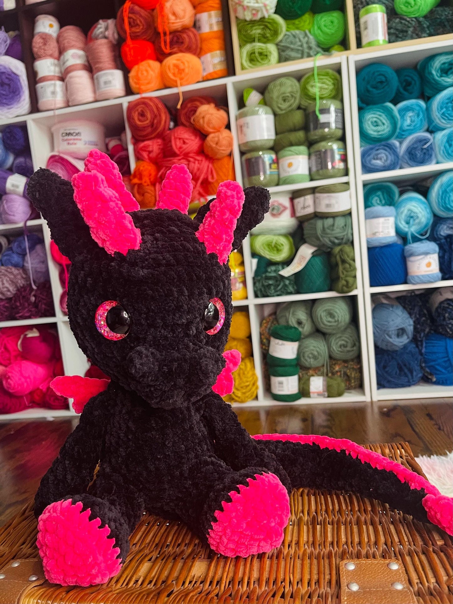 CUSTOM Handmade Crochet Dragon Plushie Amigurumi Plush Stuffed Animal Fantasy Dragon