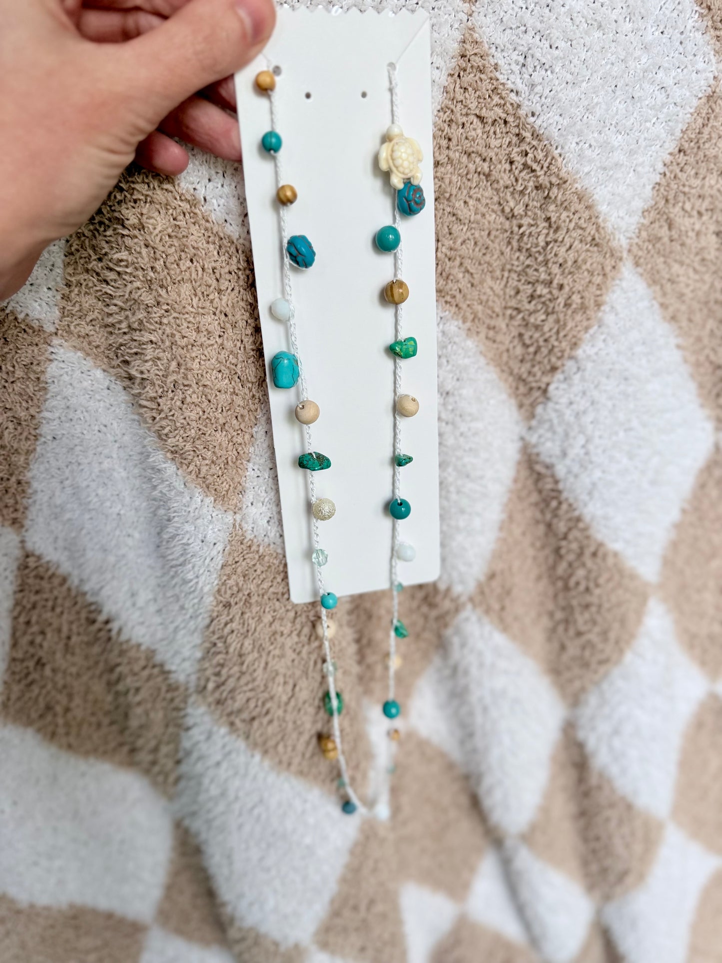 Handmade Crochet Necklace | Crochet Beaded Necklace | One of a Kind Necklace | Beaded Crochet