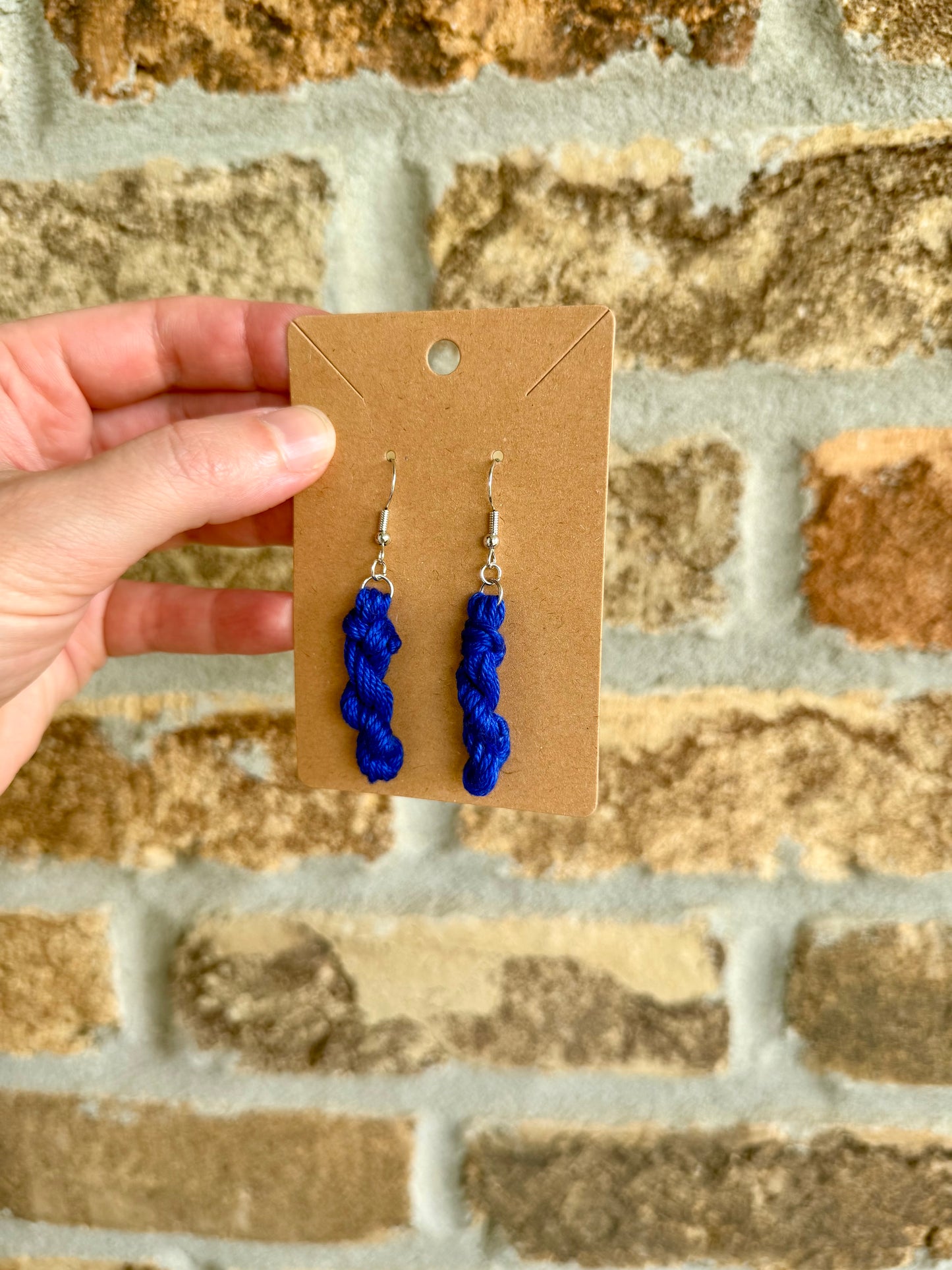 Handmade Skein | Cake Dangle | Yarn Earrings | Crochet Earrings