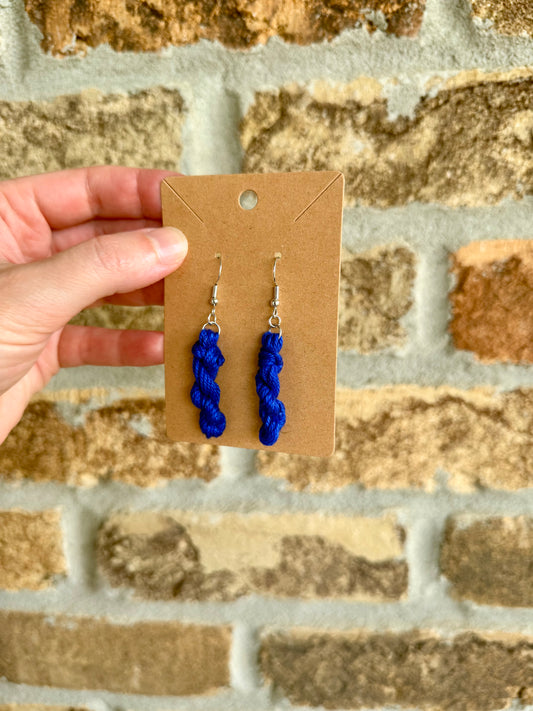 Handmade Skein | Cake Dangle | Yarn Earrings | Crochet Earrings