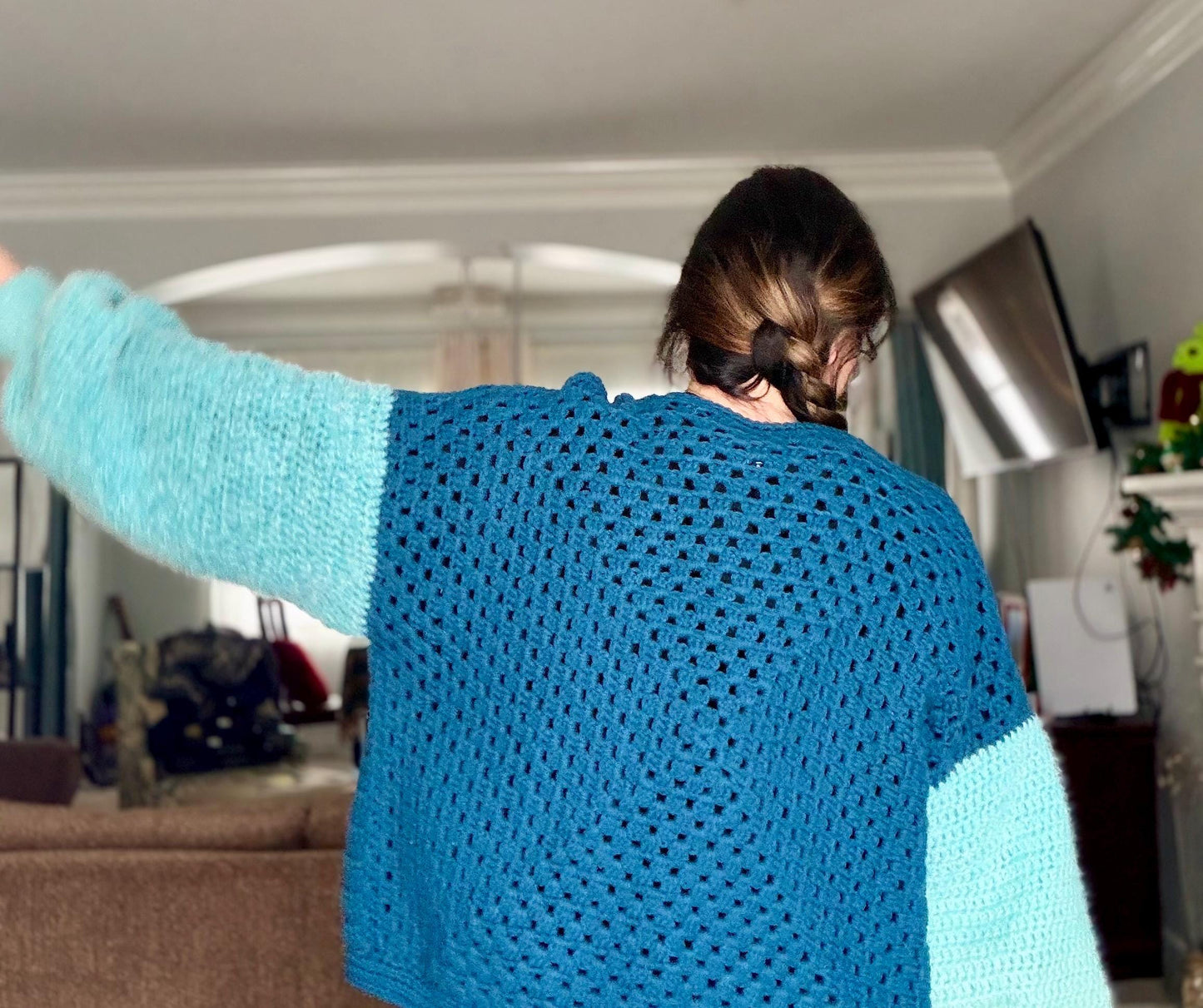 CUSTOM JOVIE Cardigan | Granny Square | Crochet Cardigan | Handmade Cardigan | Cozy Cardigan
