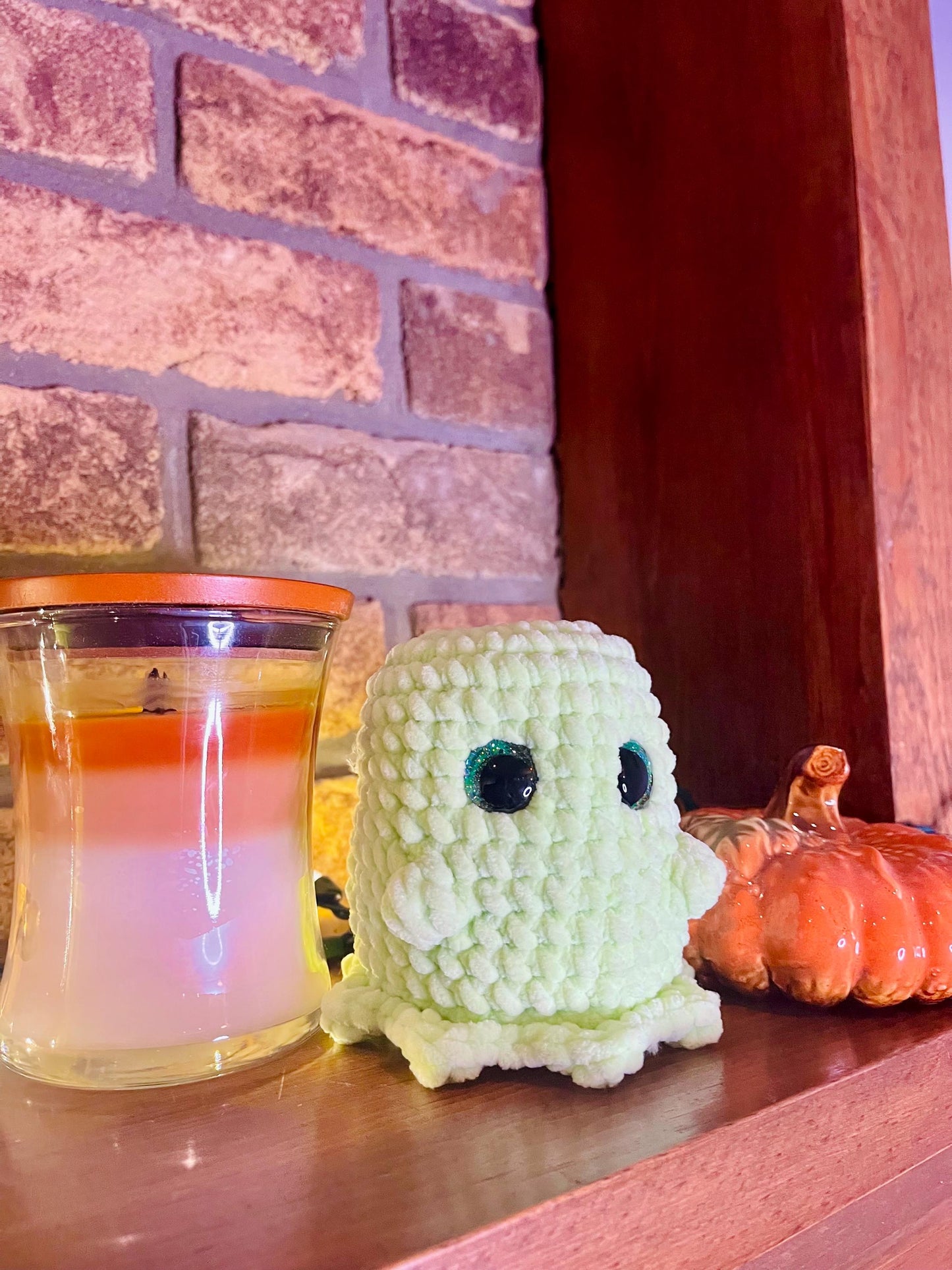 CUSTOM Halloween Handmade Crochet Amigurumi Stuffed Ghost Plushie