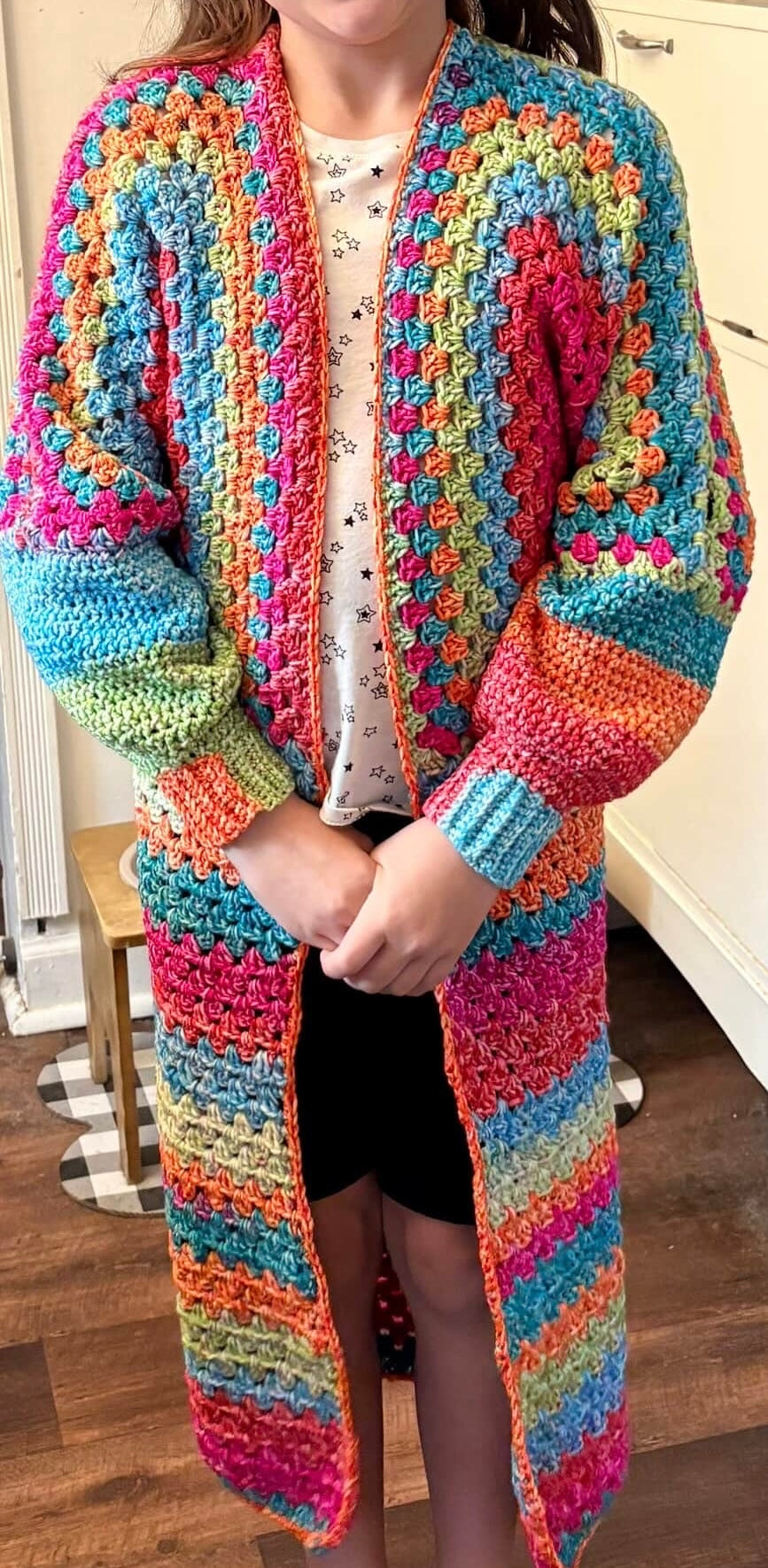 Children’s Mother’s Embrace Cardigan | Digital Pattern | With Video Tutorials |  Crochet Pattern PDF | Wearables | Kids Cardigan Pattern