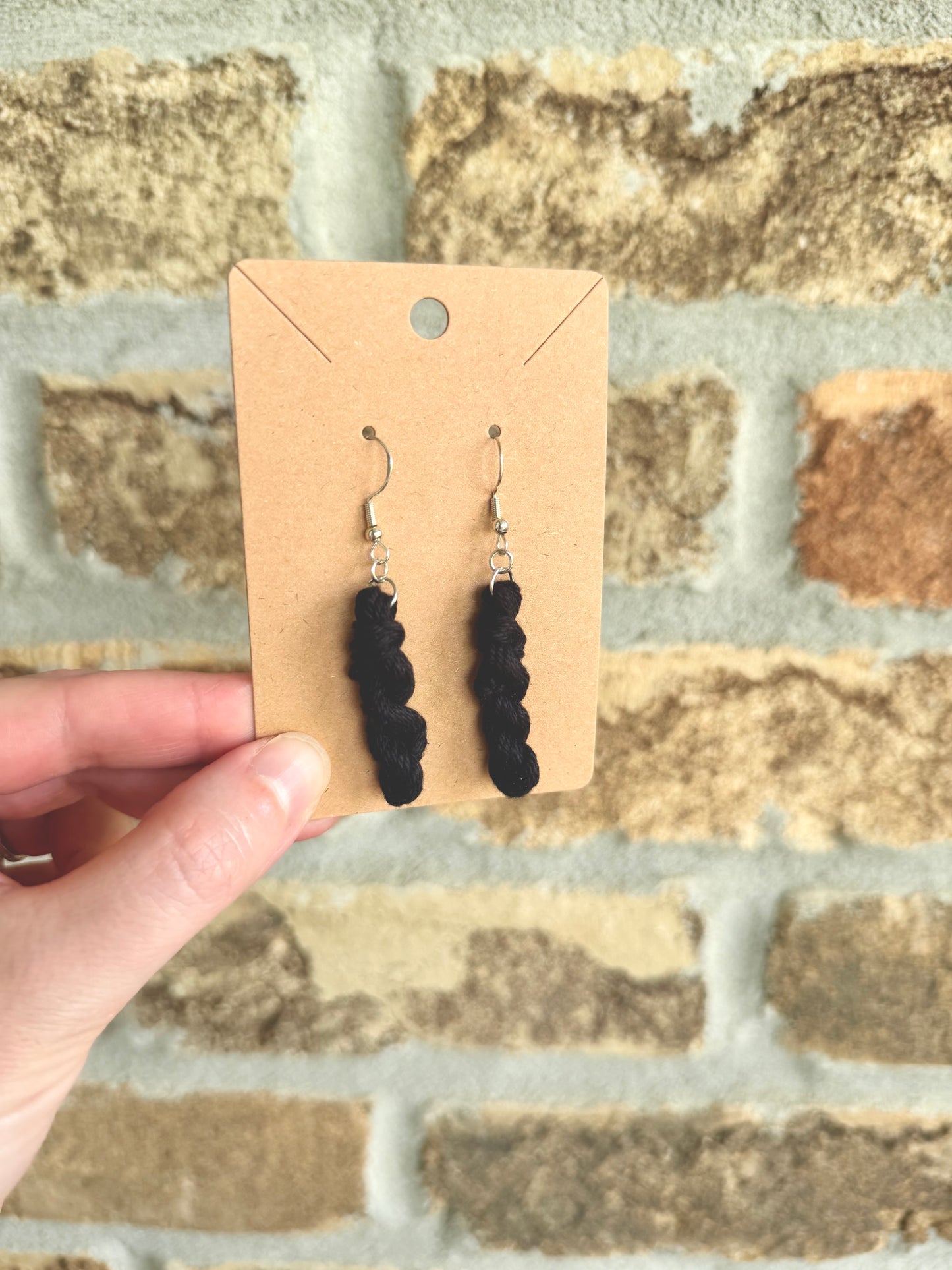 Handmade Skein | Cake Dangle | Yarn Earrings | Crochet Earrings