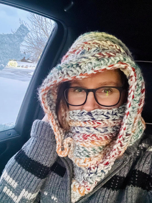 CUSTOM MADE TO ORDER Handmade Crochet Cowl with Hood