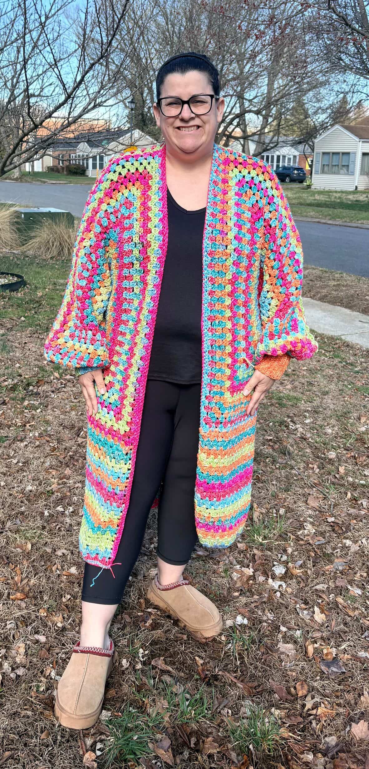 Adult Mother's Embrace Cardigan Digital Crochet Pattern