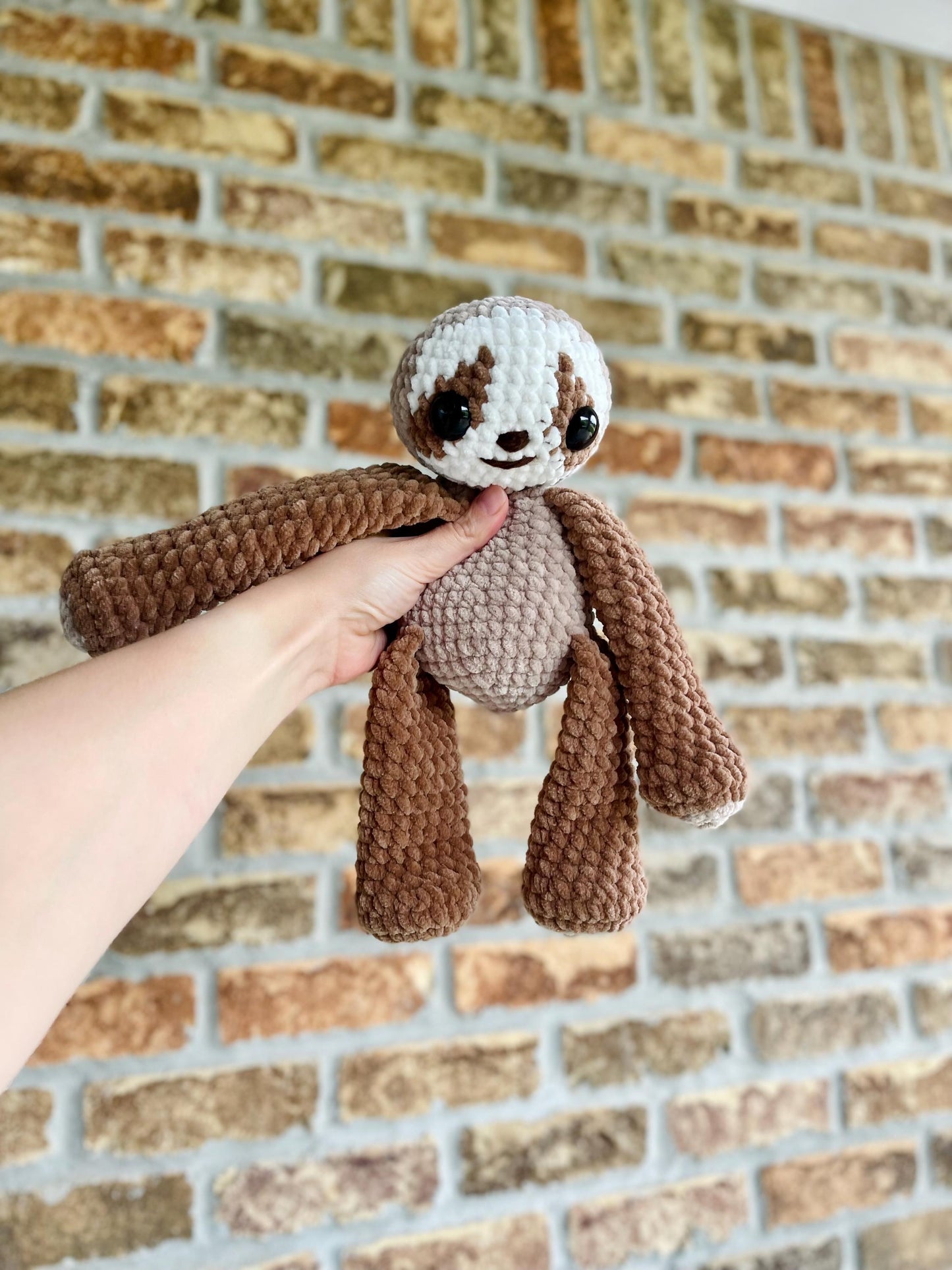 CUSTOM Made To Order Handmade Crochet Cute Sloth Plushie