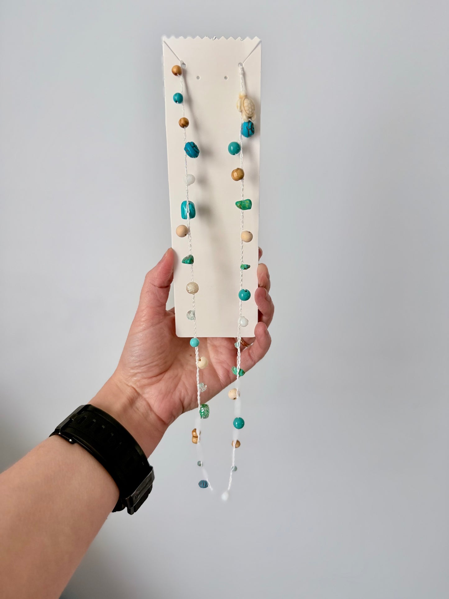 Handmade Crochet Necklace | Crochet Beaded Necklace | One of a Kind Necklace | Beaded Crochet