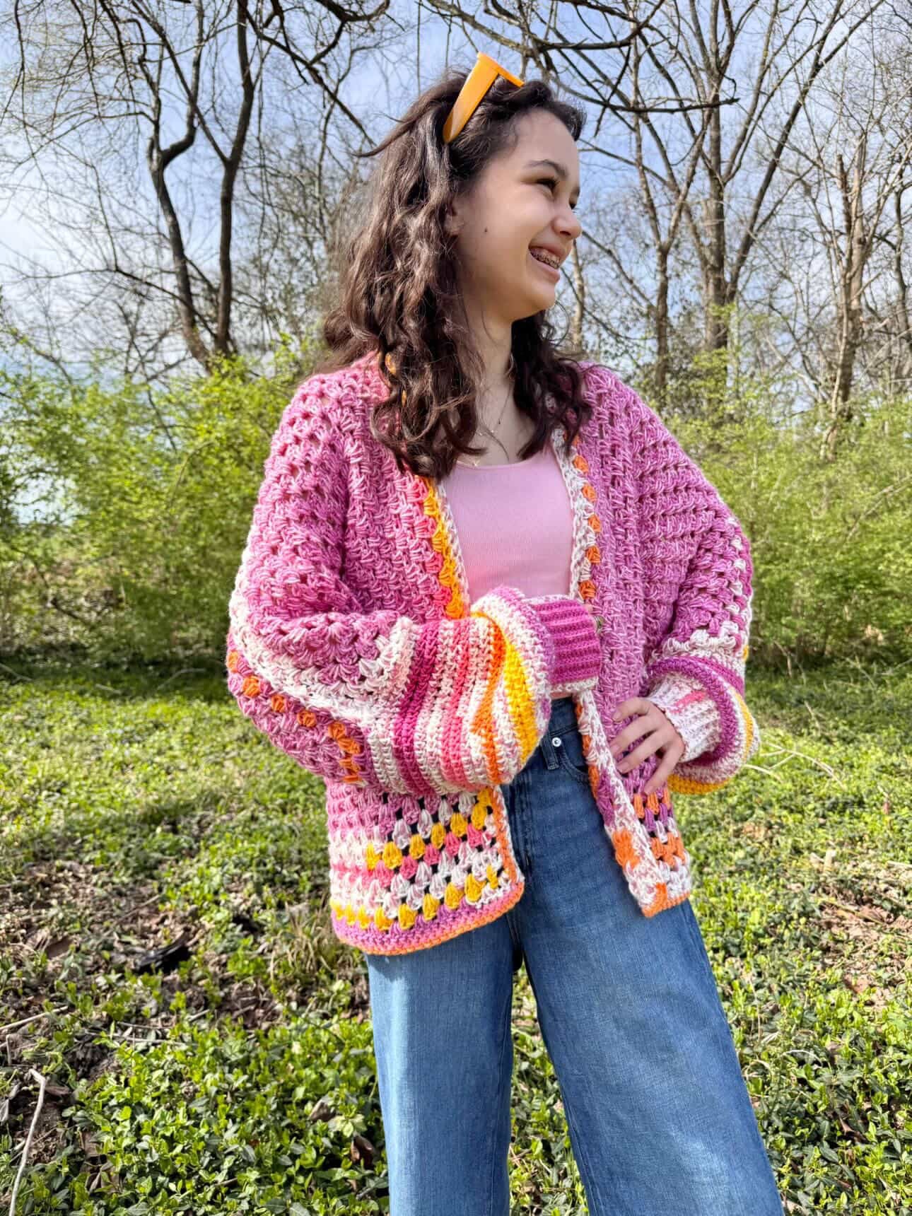 Adult Mother's Embrace Cardigan Digital Crochet Pattern