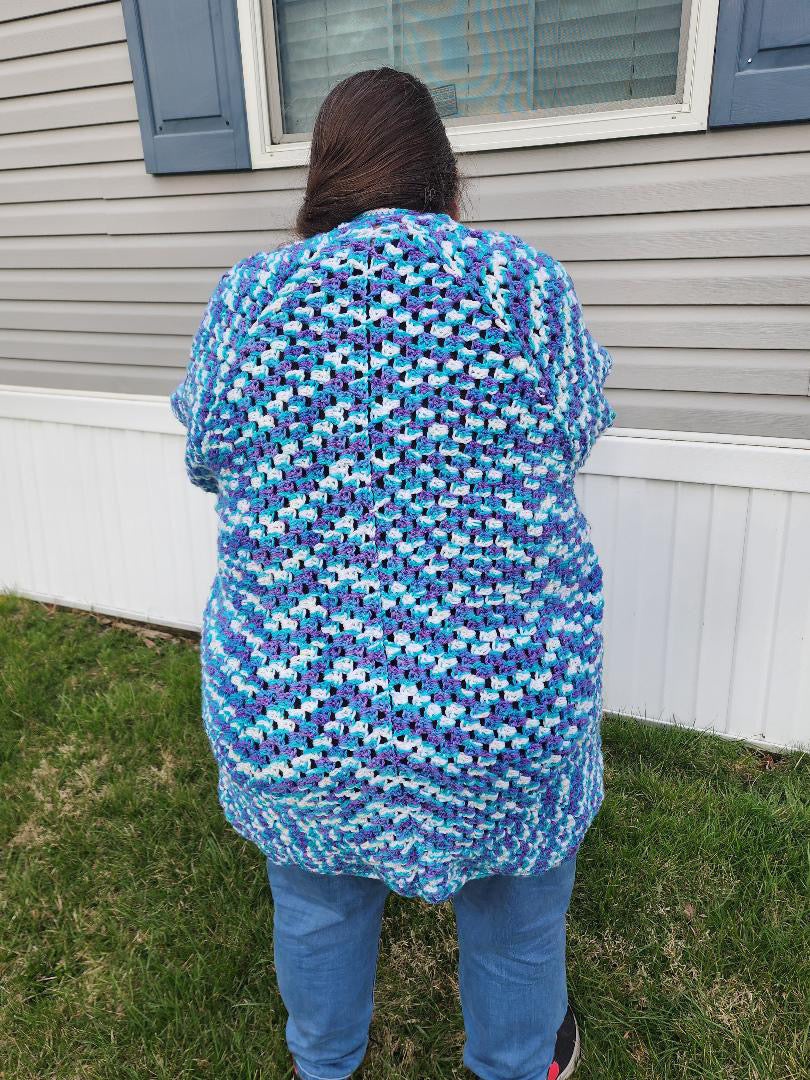 Adult Mother's Embrace Cardigan Digital Crochet Pattern