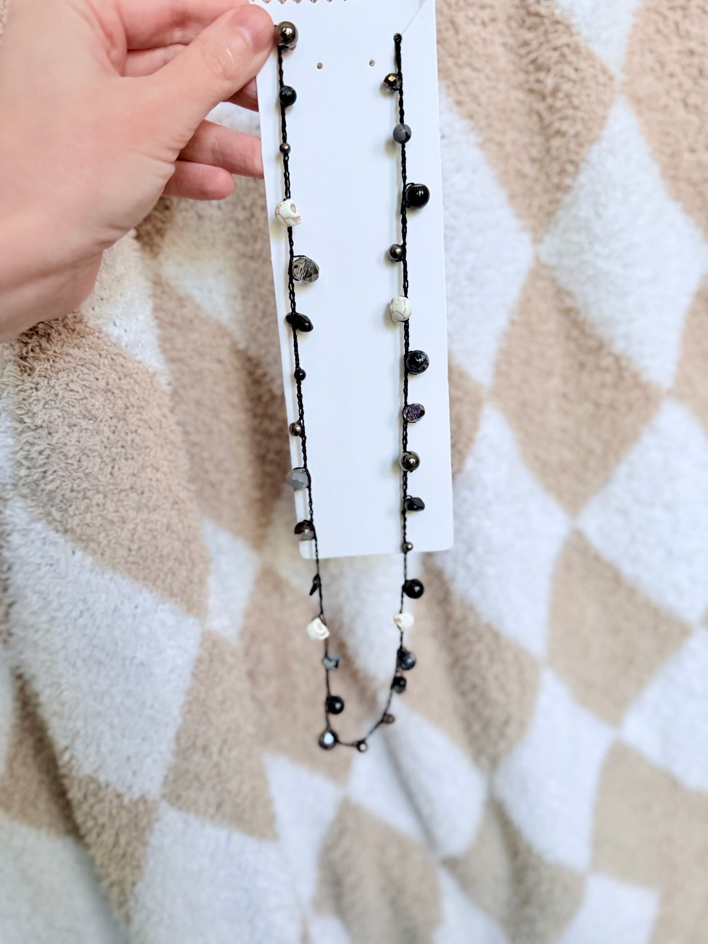 Handmade Crochet Necklace | Crochet Beaded Necklace | One of a Kind Necklace | Beaded Crochet
