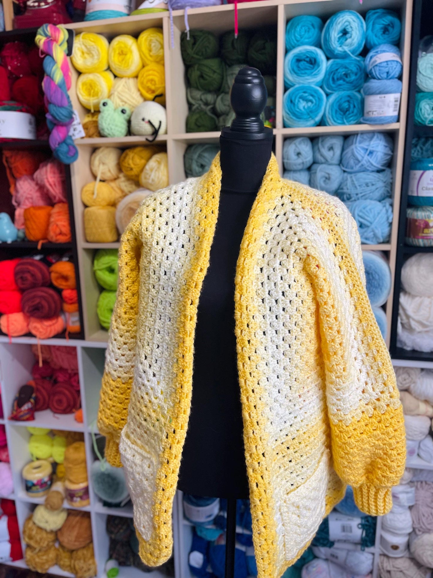 CUSTOM Handmade Crochet Hexagon Cardigan
