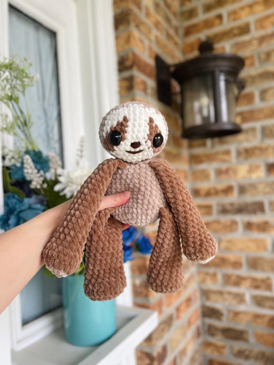 CUSTOM Made To Order Handmade Crochet Cute Sloth Plushie
