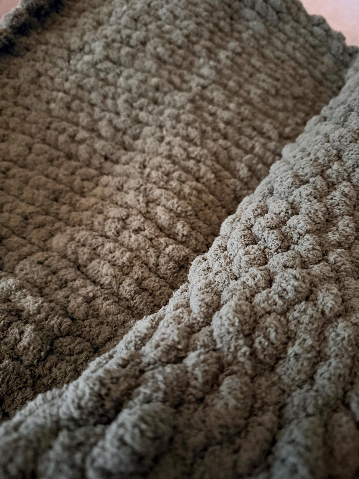 Custom Handmade Hand Knitted Blankets in Various Sizes | Chenille Yarn Cozy Blanket | Knit Sherpa Blanket | Baby Blanket | Throw Blanket
