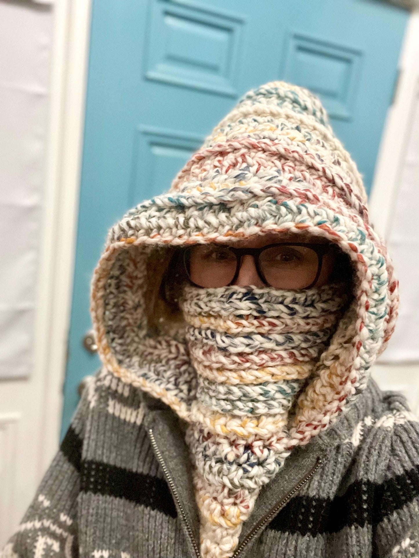 CUSTOM MADE TO ORDER Handmade Crochet Cowl with Hood