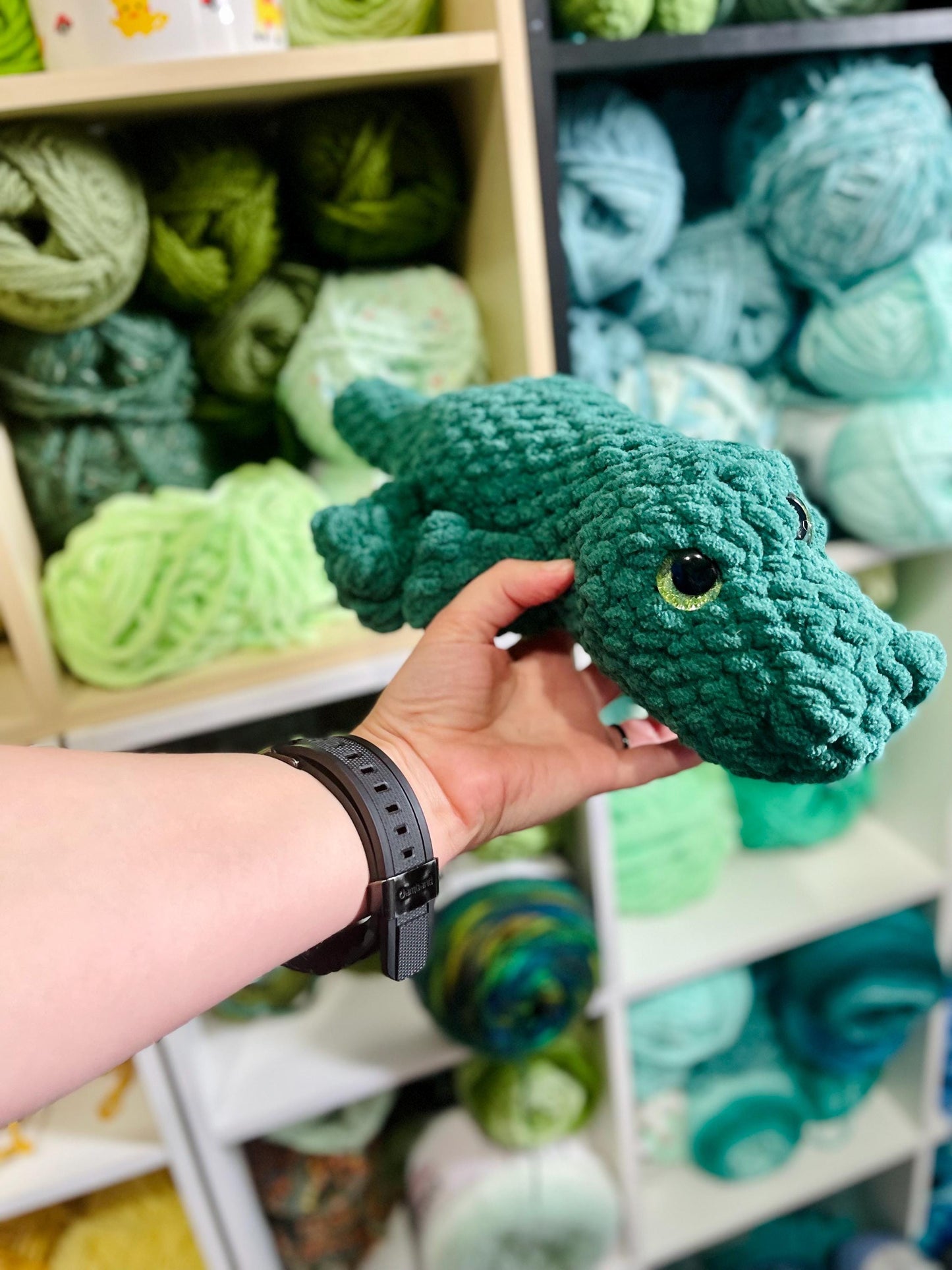 CUSTOM Handmade Crochet Alligator Crocodile Amigurumi Plushie