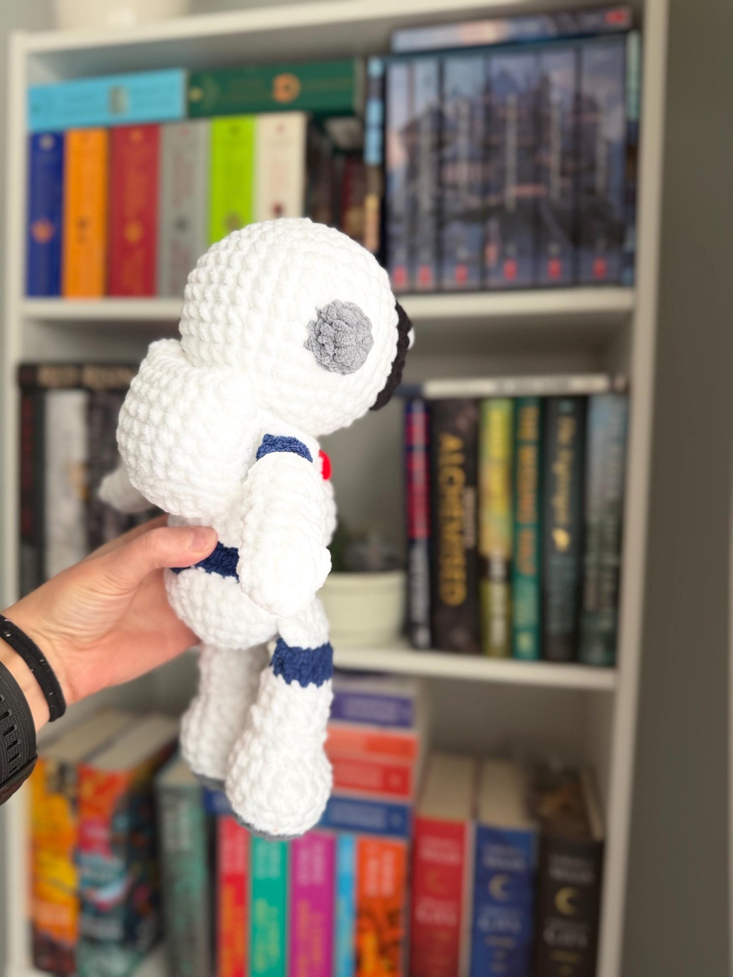 Handmade Crochet Astronaut Plushie with Removable Backpack—Ready to Ship