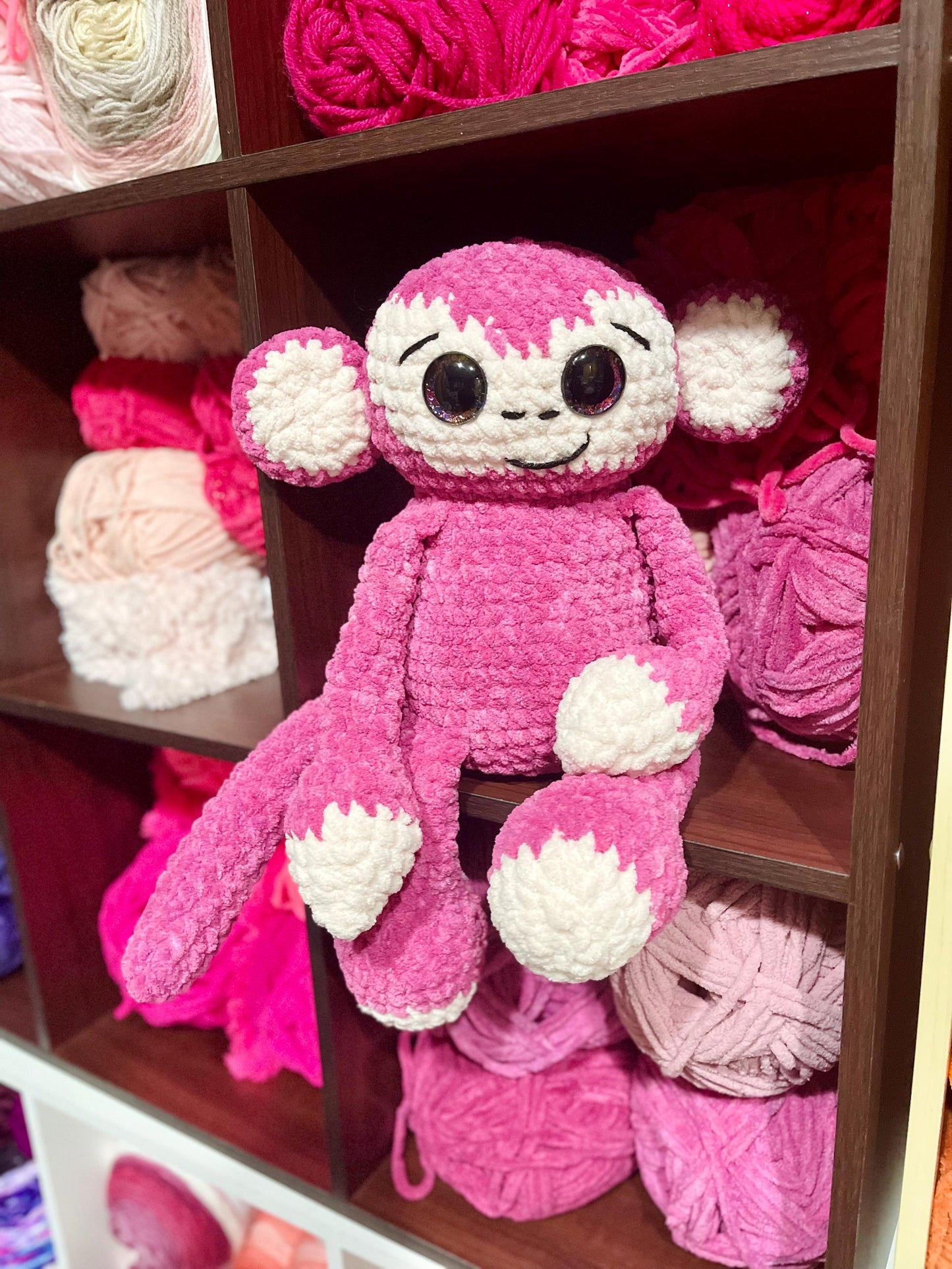 Handmade Crochet Monkey Plushie Amigurumi Cute Monkey Primate Plush