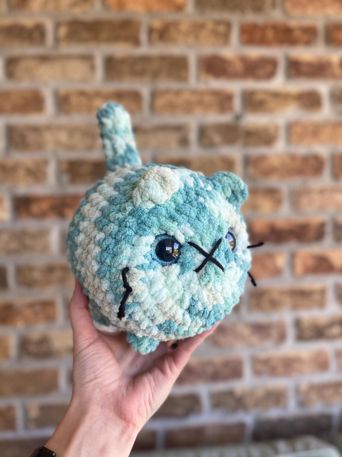 CUSTOM Made To Order Handmade Crochet Loaf Cat Amigurumi Stuffed Animal Chonky Chunky Kitty Cat Plush Plushie