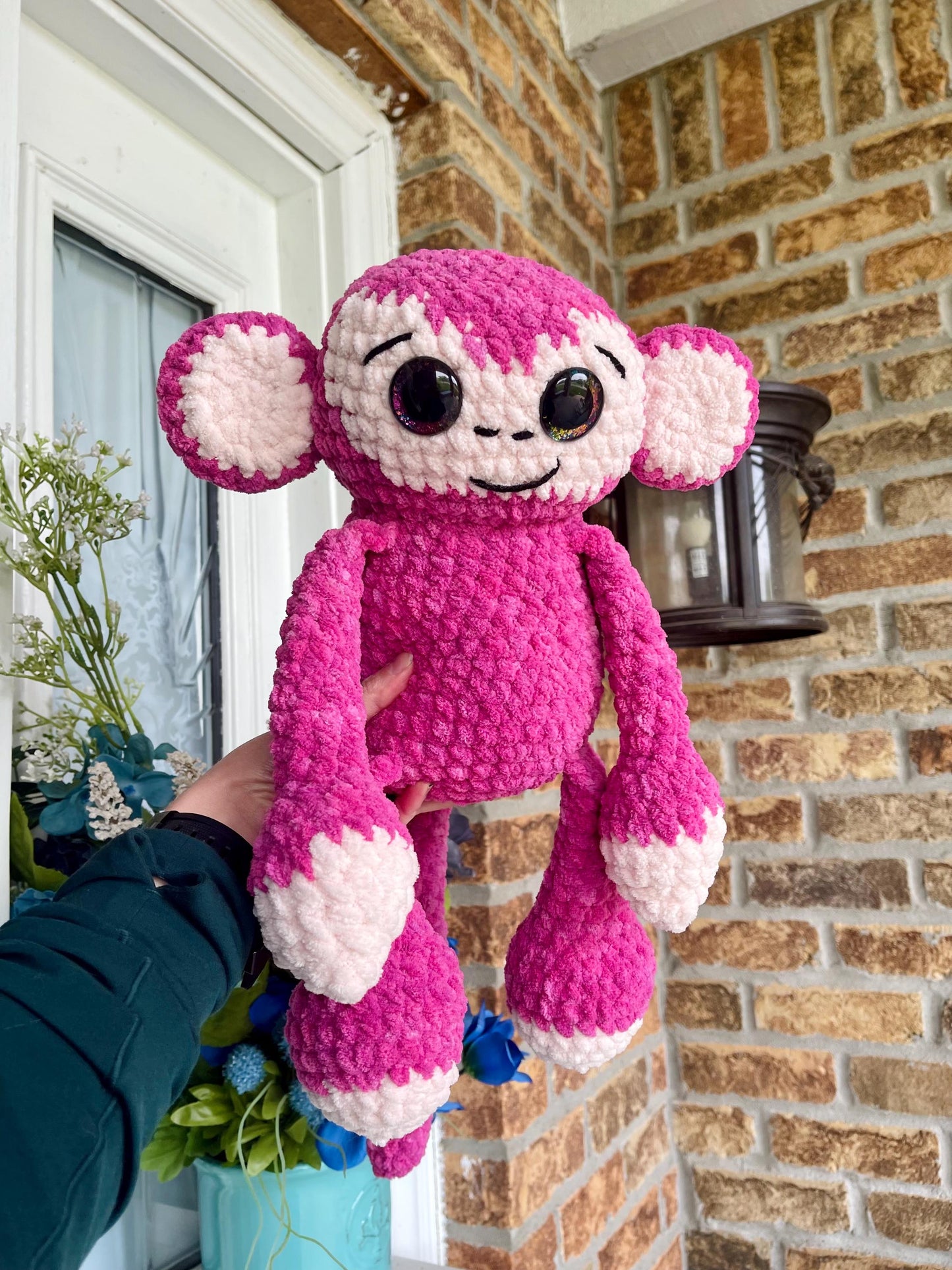 Handmade Crochet Monkey Plushie Amigurumi Cute Monkey Primate Plush