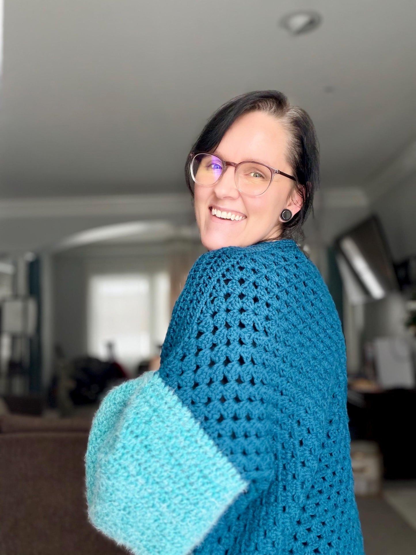 CUSTOM JOVIE Cardigan | Granny Square | Crochet Cardigan | Handmade Cardigan | Cozy Cardigan